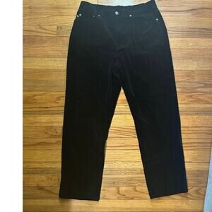 Lauren Ralph Lauren Black Velvet Pants – Size 8